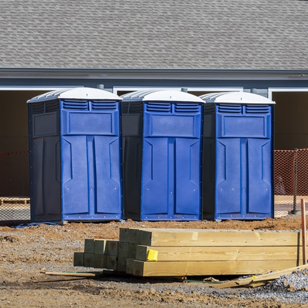 what is the maximum capacity for a single porta potty in Laurel Park